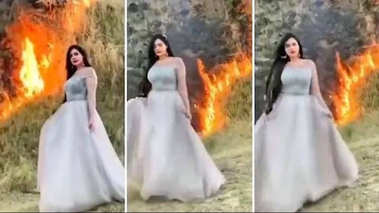 Sosyal medya fenomeni video için ormanı yaktı