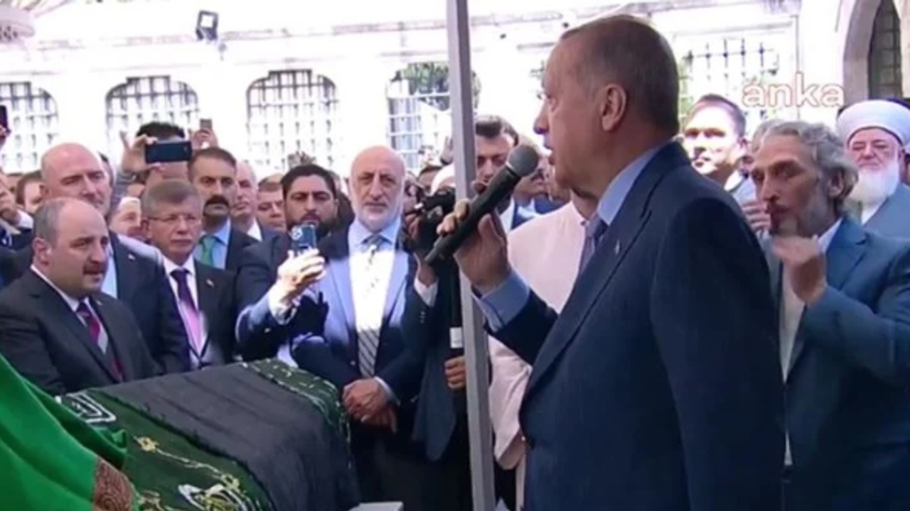 Tarikat şeyhi Ustaosmanoğlu'nun cenazesinde Erdoğan konuştu: Kendisini tanıdık, bildik