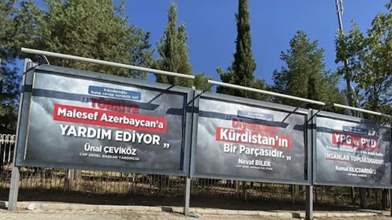 Afişleri hazırlayan şirket: AK Parti ve MHP istedi