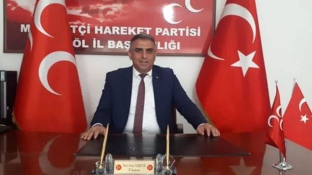 MHP Bingöl İl Başkanı 'sağlık' nedeniyle istifa etti