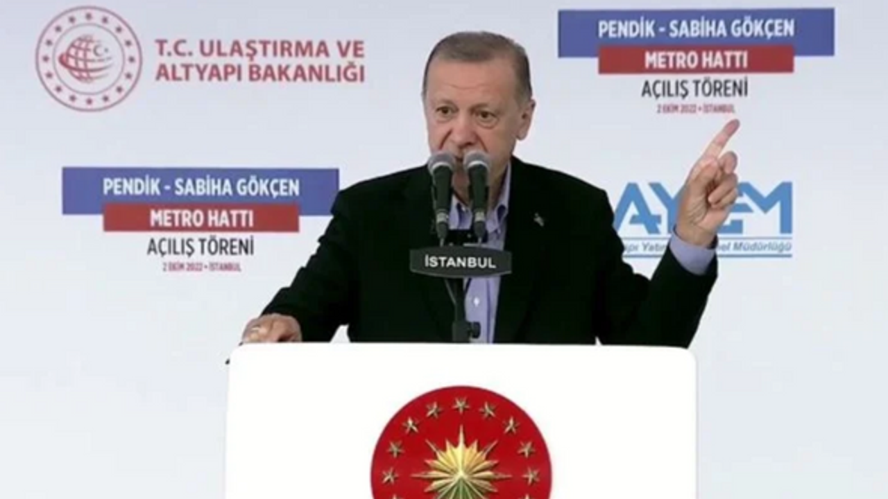 Erdoğan, İmamoğlu'nu hedef aldı: Bizim yaptığımız raylı sistemleri sahiplenmek istiyor