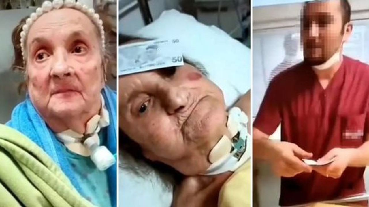 Yoğun bakımda yaşlı kadına işkence! Görüntüler infial yarattı