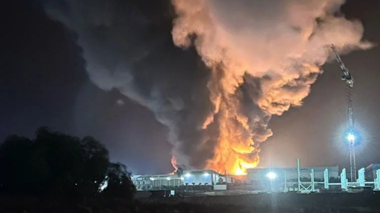 Adana'da bir fabrikada yangın