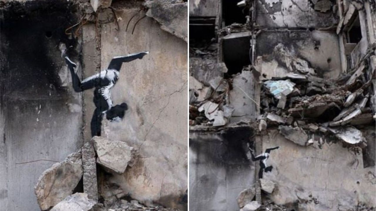 Banksy'nin son eseri, Ukrayna'dan çıktı