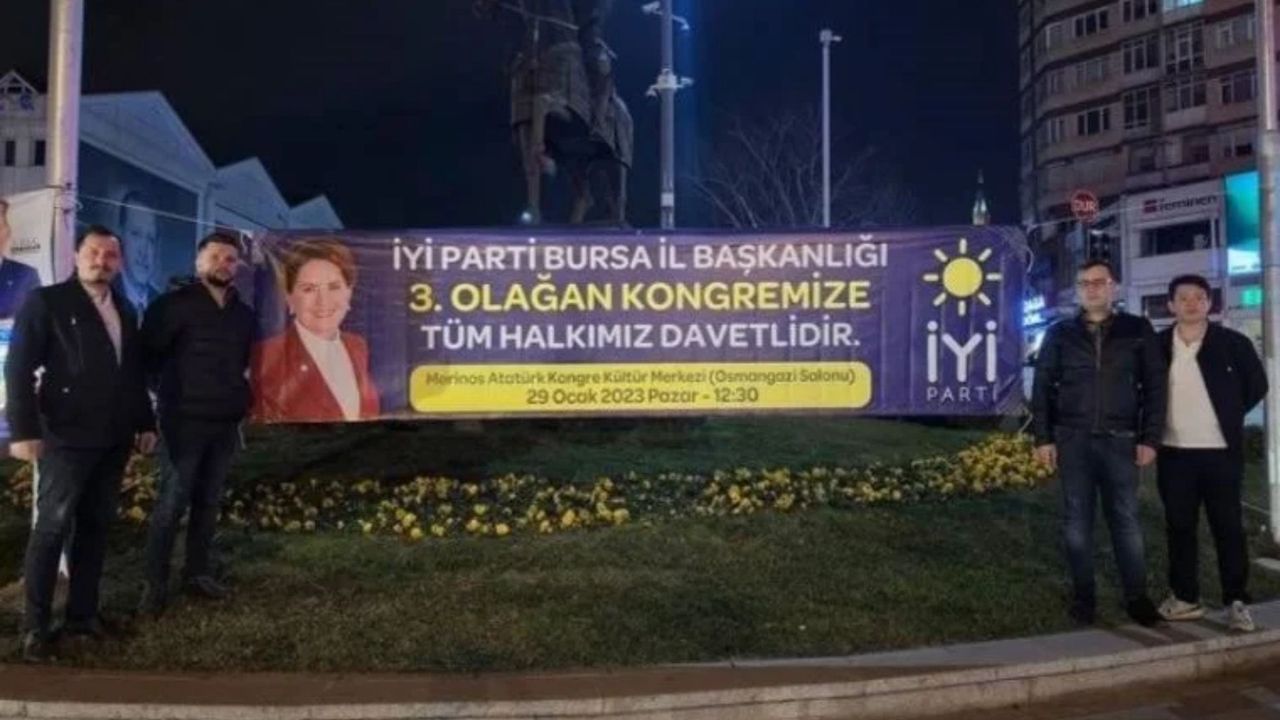 İYİ Parti'nin kongre afişleri toplandı!