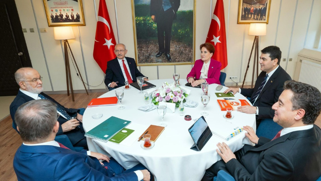 Altılı Masadan ortak açıklama: Erdoğan'ın aday olması mümkün değildir