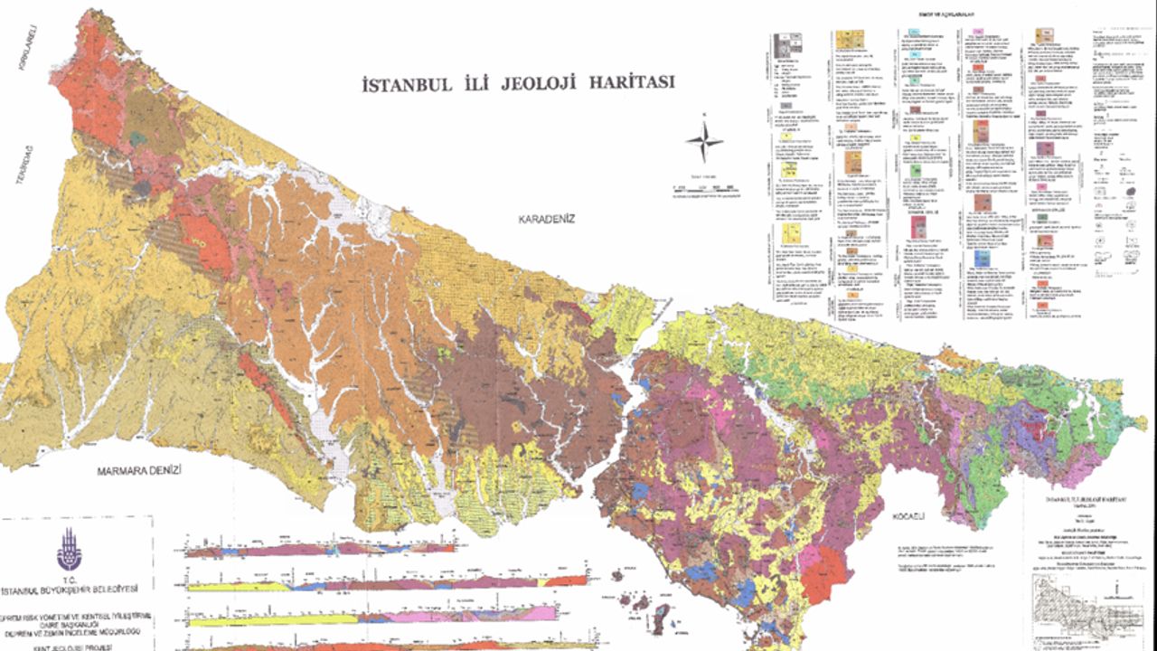 İBB'den İstanbul İl Jeoloji Haritası
