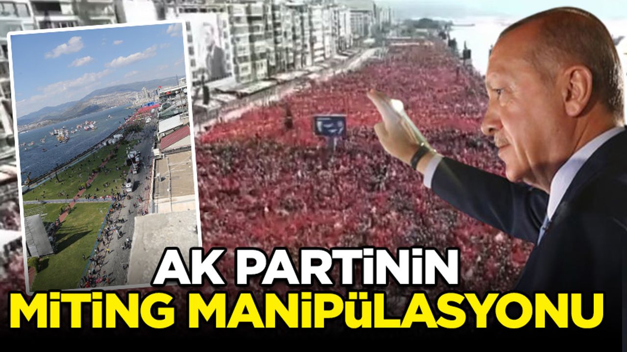İzmir'de sahte AK Parti kalabalığı gündem oldu!