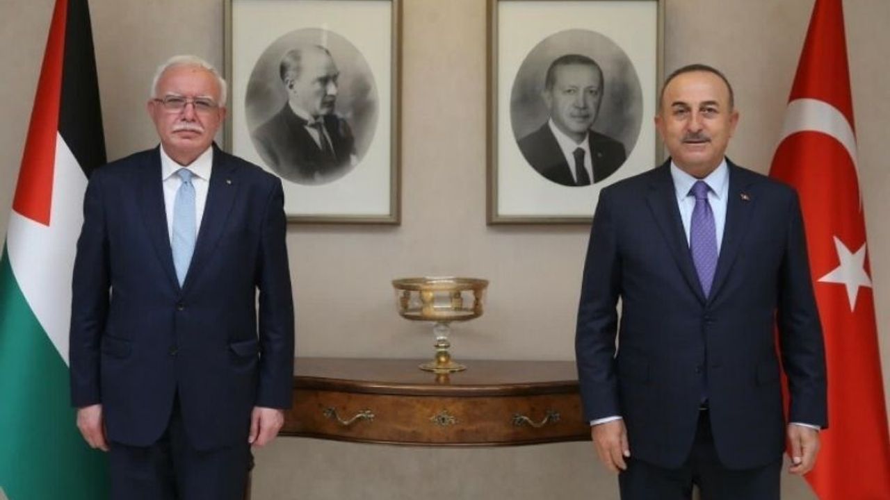 Çavuşoğlu Filistin Dışişleri Bakanı ile görüştü