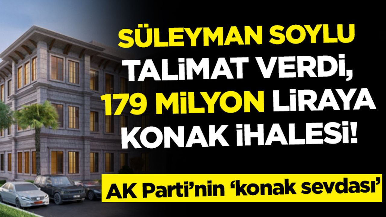 AK Parti'nin konak sevdası! 179 milyon lira...