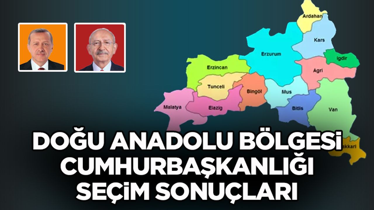 Doğu Anadolu Bölgesi, Cumhurbaşkanlığı ikinci tur seçim sonuçları