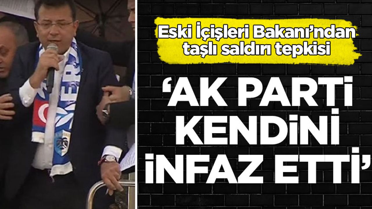 Eski İçişleri Bakanı'ndan 'Erzurum' yorumu: Kendini infaz etti