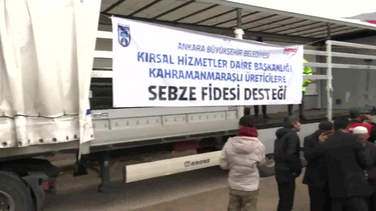 Ankara Büyükşehir Belediyesi depremzede üreticilere 2 milyon fide dağıttı