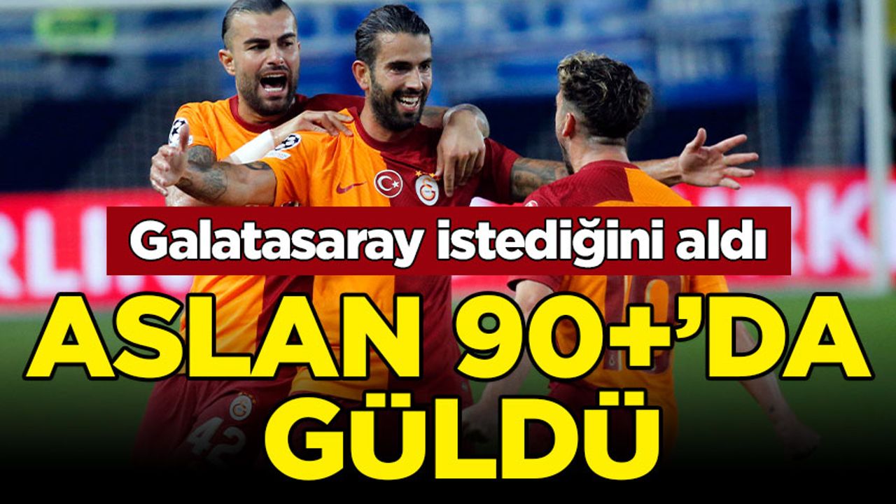 Galatasaray istediğini aldı: Aslan 90+'da güldü