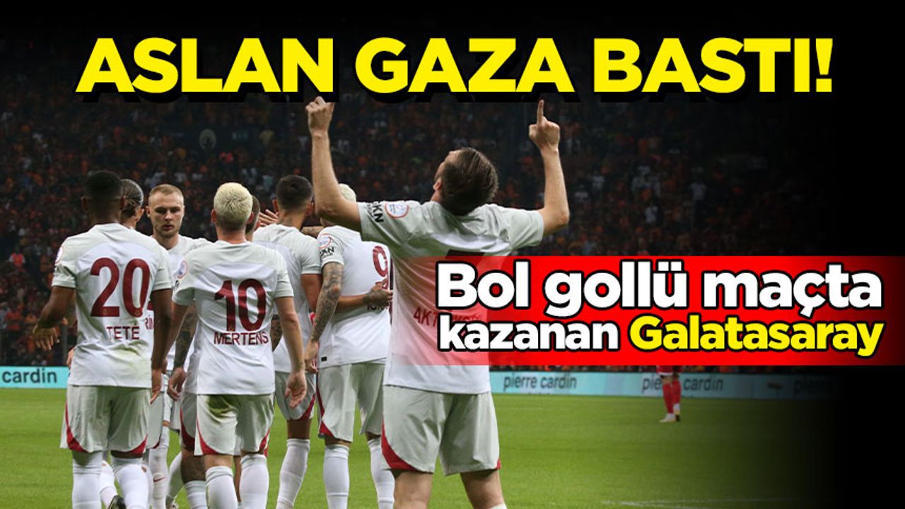 Bol gollü maçta kazanan Galatasaray oldu: 4-2