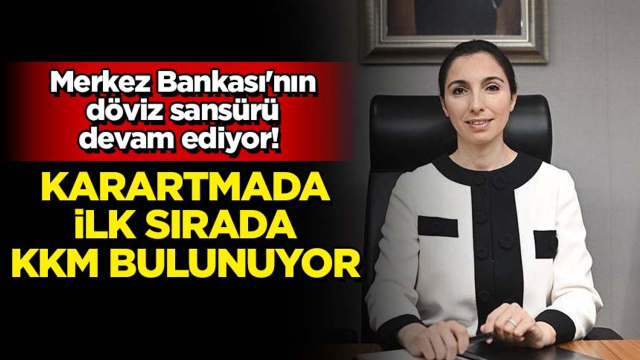 Merkez Bankası'nın döviz sansürü devam ediyor!