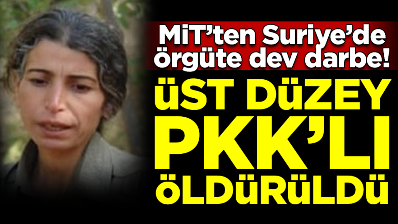 MİT'ten PKK'ya büyük darbe! Üst düzey terörist öldürüldü