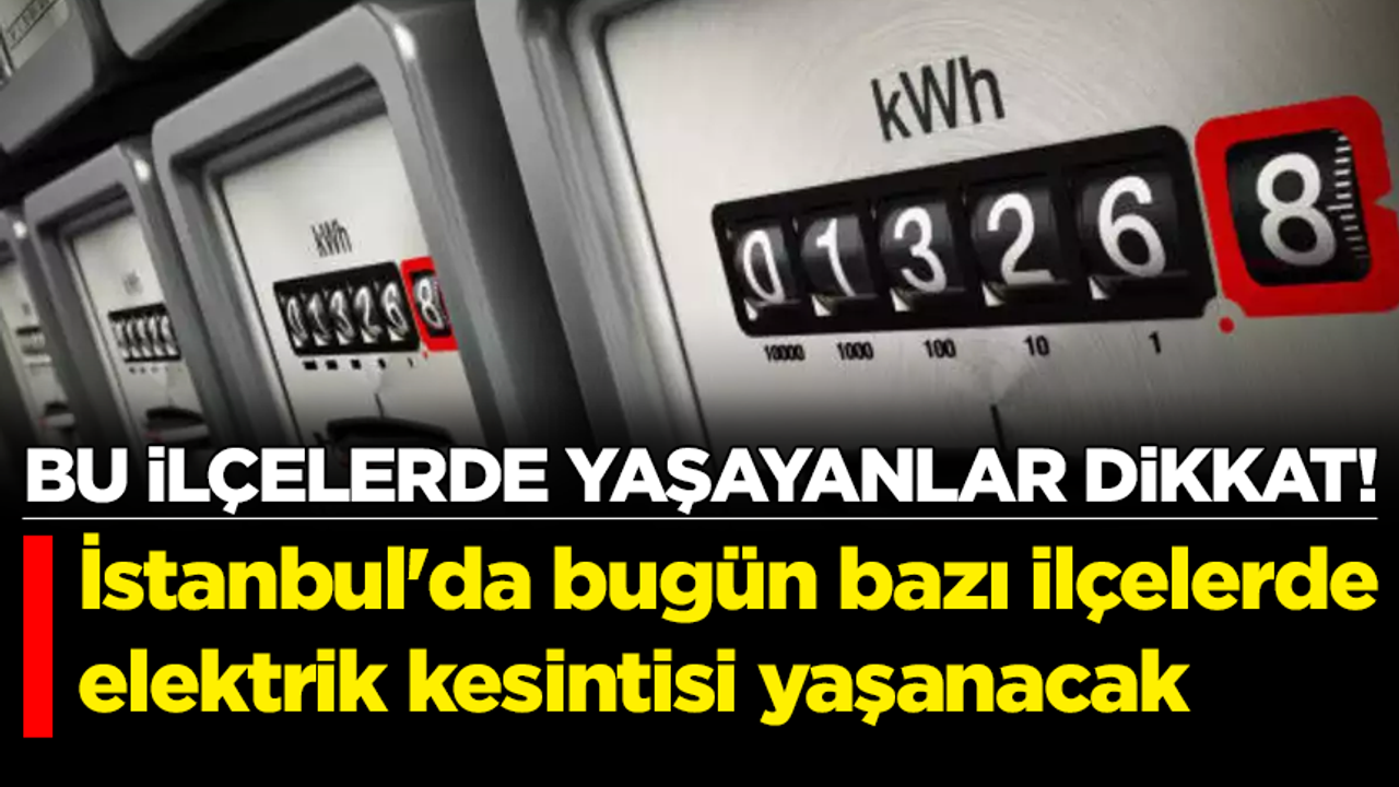 BEDAŞ ilçe ve sokakları açıkladı: İstanbul'da bugün bazı ilçelerde elektrik kesintisi yaşanacak