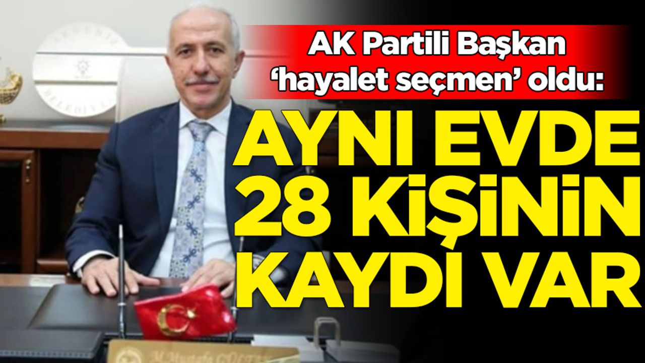 Yerel seçim öncesi AK Parti’li Belediye Başkanı’nın evinde 28 seçmenin kaydı çıktı