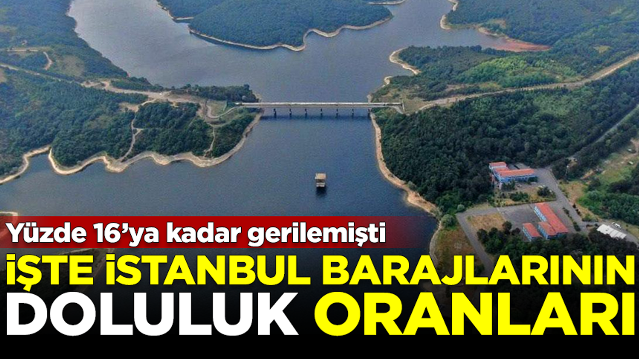 İSKİ verileri açıkladı: İşte İstanbul barajlarının doluluk oranları