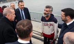Erdoğan köprüde intihar etmek isteyen kişiyi durdurdu