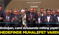 Erdoğan, cami avlusunda miting yaptı! '14 Mayıs bunların sonu olmalı'