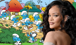 Rihanna 'Şirinler' filminin kadrosunda