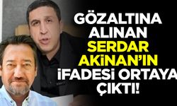 Gözaltına alınan Serdar Akinan'ın ilk ifadesi ortaya çıktı!