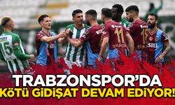 Trabzonspor'da kötü gidişat devam ediyor!