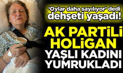 Türkiye Yüzyılı hızlı başladı! AK Partili holigan, 71 yaşındaki kadını hastanelik etti