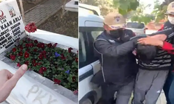 Şehit mezarına 'PKK' yazan teröriste hapis ve para cezası!