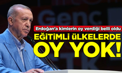 Eğitimli ülkelerden Erdoğan'a oy yok! İşte ülke ülke oy oranları