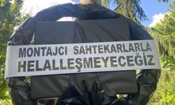 CHP'den AK Parti binalarına siyah çelenk