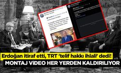 Erdoğan itiraf etti, TRT 'telif hakkı ihlali' dedi! Montaj video her yerden kaldırılıyor