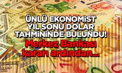 Ünlü ekonomist yıl sonu dolar tahminini paylaştı! 'Merkez' kararının ardından...