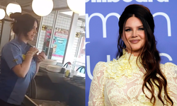 Lana Del Rey, waffle dükkanında çalışırken görüntülendi