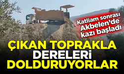 Ağaçların katledildiği Akbelen'de kazılar başladı! Çıkan toprakla dereleri dolduruyorlar