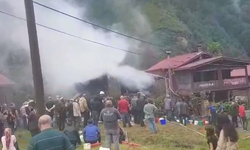 Dünyaca ünlü Ayder Yaylası'nda yangın! Tatilciler ve ekipler...