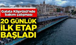 Galata Köprüsü'nde bakım çalışması: 20 günlük ilk etap başladı