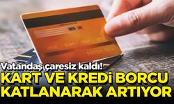 Vatandaş çaresiz kaldı! Kart ve kredi borcu katlanarak artıyor