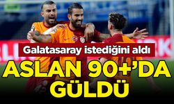 Galatasaray istediğini aldı: Aslan 90+'da güldü