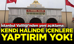 İstanbul Valiliği'nden içki yasağı hakkında yeni açıklama: Kendi halinde içenlere yaptırım yok