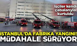 İstanbul Arnavutköy'de fabrika yangını! Ekiplerin müdahalesi sürüyor