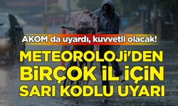 AKOM da uyardı, kuvvetli olacak! Meteoroloji'den İstanbul dahil birçok il için sarı kodlu uyarı
