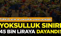 TÜRK-İŞ açlık ve yoksulluk sınırını açıkladı!