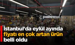 İstanbul'da eylülde fiyatı en çok artan ürün belli oldu
