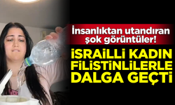 Utandıran görüntüler! İsrailli kadın Filistinlilerle dalga geçti