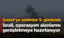 Abluka altındaki Gazze'ye saldırılar 9. gününde