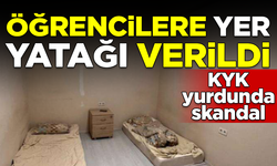 KYK yurdunda skandal! Öğrencilere yer yatağı verildi