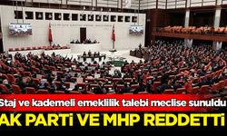 Staj ve kademeli emeklilik talebine AK Parti ve MHP'den ret
